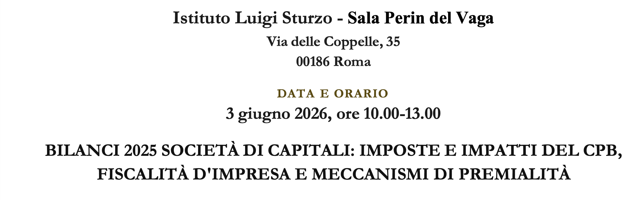 Bilanci 2025 società di capitali: imposte e impatti del CPB, fiscalità e meccanismi di premialità